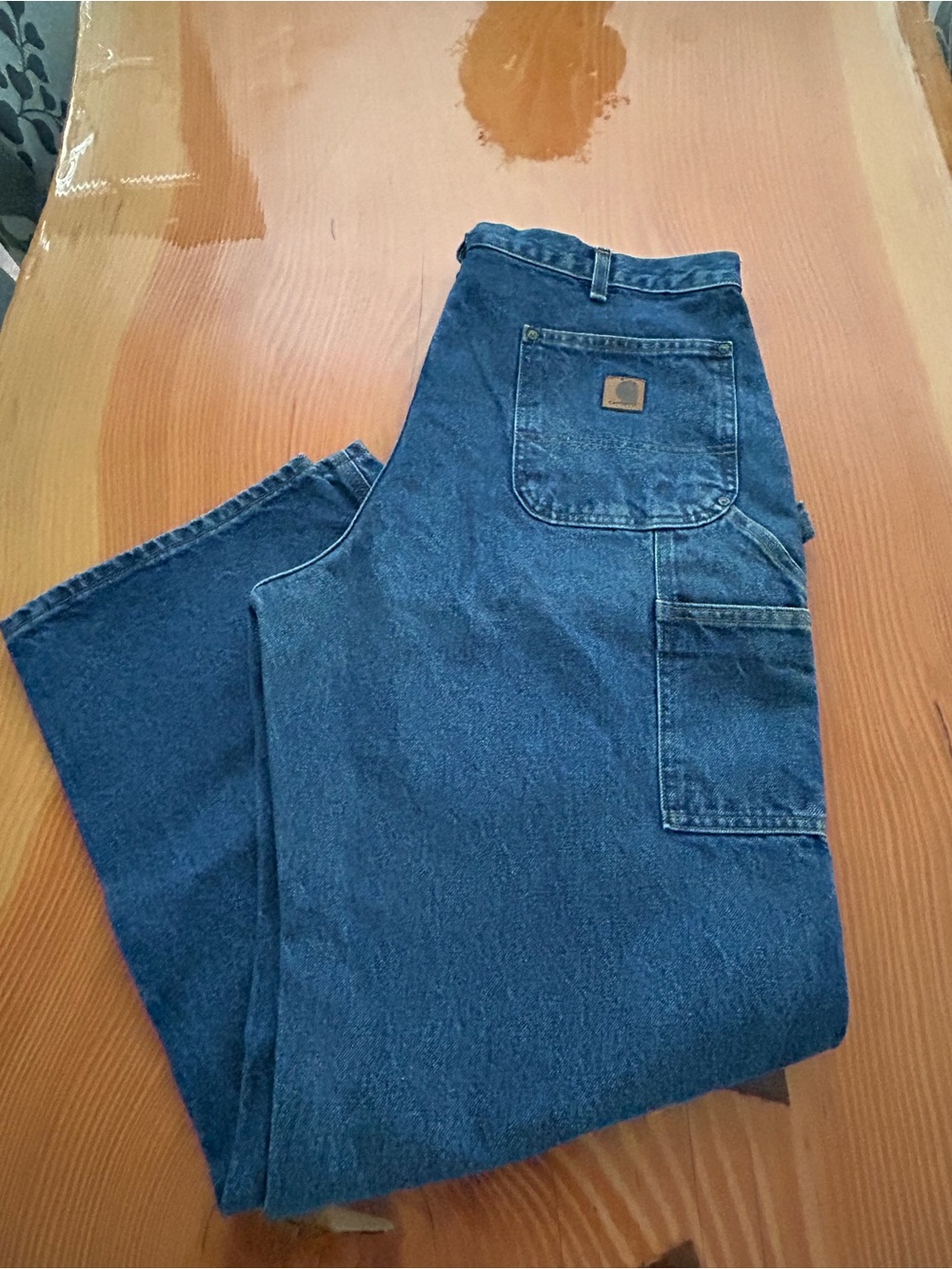 Carhartt Double Knee Logger Men’s Jeans B73 DST - Picture 4 of 10